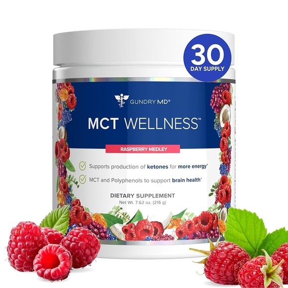 2 Pack Fat Burning Gundry MD MCT Wellness Raspberry Medley Supplement - Picture 4 of 11